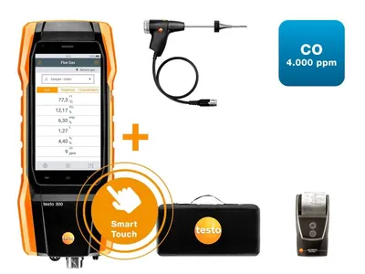 Testo 300 - Analyzátor spalín sada 1 s tlačiarňou ( O2 a CO do 4 000 ppm